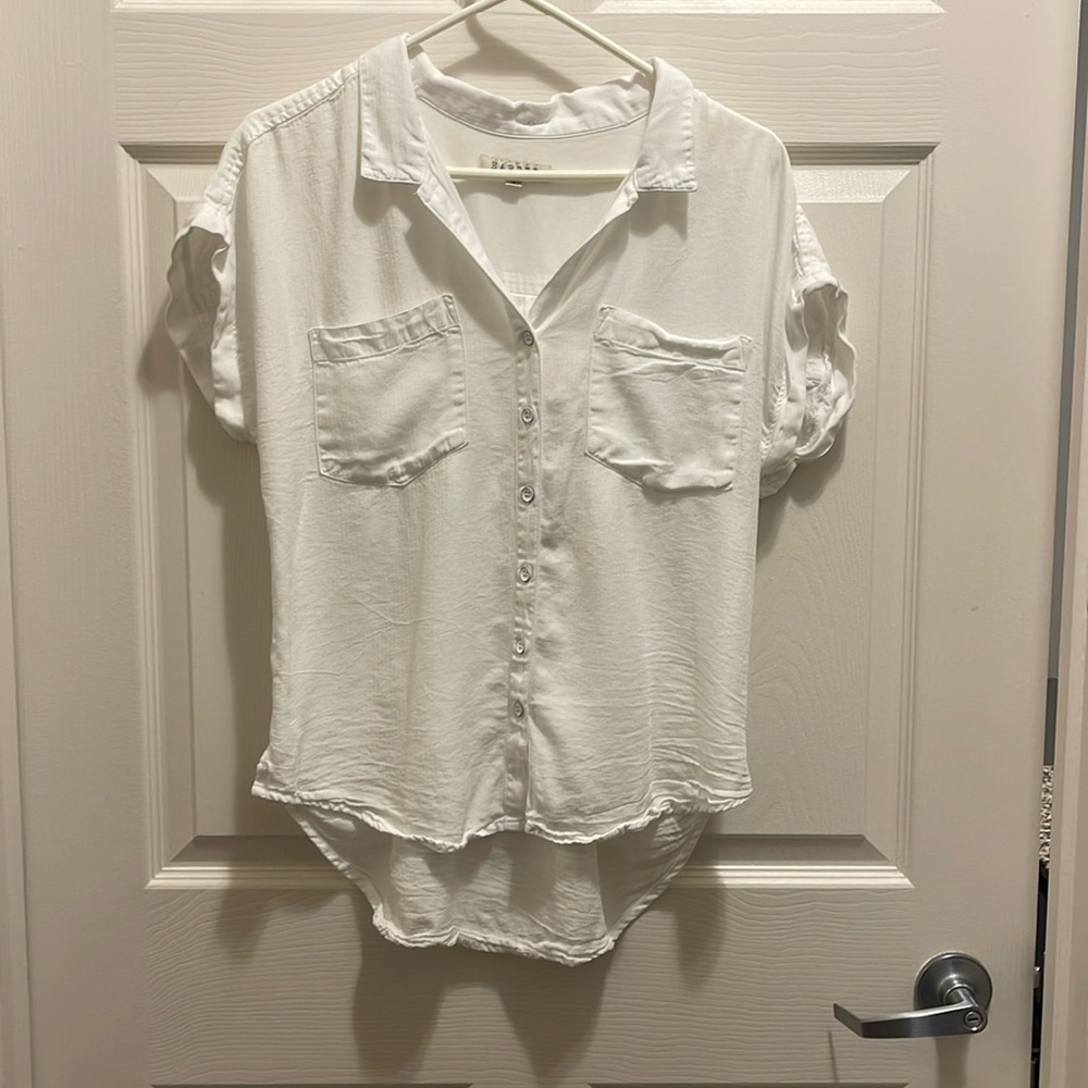 Women's Harper White Short-Sleeve Button Down